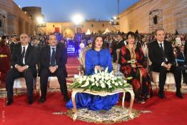 Image du Maroc Professionnelle de  Son Altesse Royale la Princesse Lalla Hasnaa préside la cérémonie d'ouverture du 24è festival de Fès des musiques sacrées du monde, organisé sous le Haut Patronage de SM le Roi Mohammed VI, autour de la thématique "savoirs ancestraux et renouveau de la médina de Fès". vendredi (22/06/18) à Fès, le 22 Juin 2018. (Photo/ SPPR) via Jalilbounhar.com




  